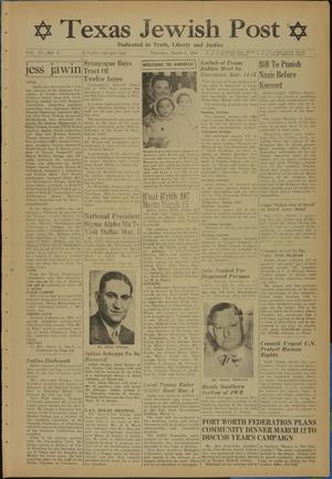 Texas Jewish Post (Fort Worth, Tex.), Vol. 4, No. 5, Ed. 1 Thursday, March 2, 1950