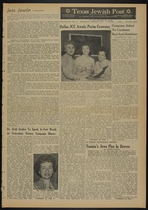 Texas Jewish Post (Fort Worth, Tex.), Vol. 16, No. 10, Ed. 1 Thursday, March 8, 1962