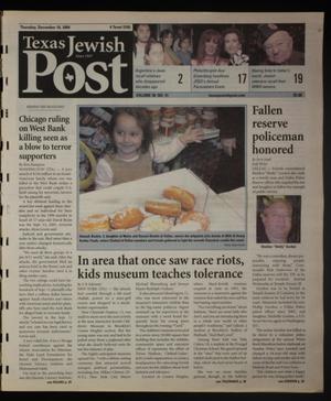 Texas Jewish Post (Fort Worth, Tex.), Vol. 58, No. 51, Ed. 1 Thursday, December 16, 2004
