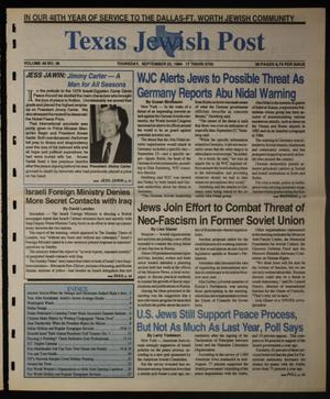 Texas Jewish Post (Fort Worth, Tex.), Vol. 48, No. 38, Ed. 1 Thursday, September 22, 1994