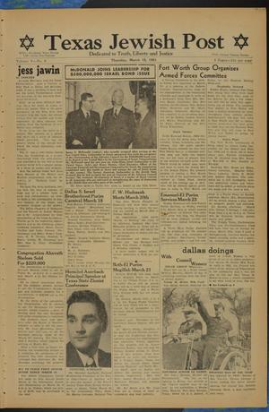 Texas Jewish Post (Fort Worth, Tex.), Vol. 5, No. 6, Ed. 1 Thursday, March 15, 1951