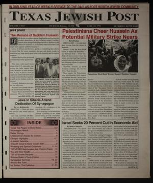Texas Jewish Post (Fort Worth, Tex.), Vol. 52, No. 7, Ed. 1 Thursday, February 12, 1998