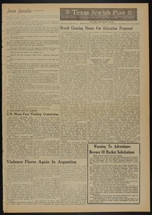 Texas Jewish Post (Fort Worth, Tex.), Vol. 16, No. 34, Ed. 1 Thursday, August 23, 1962