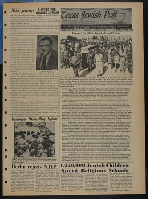 Texas Jewish Post (Fort Worth, Tex.), Vol. 22, No. 34, Ed. 1 Thursday, August 22, 1968