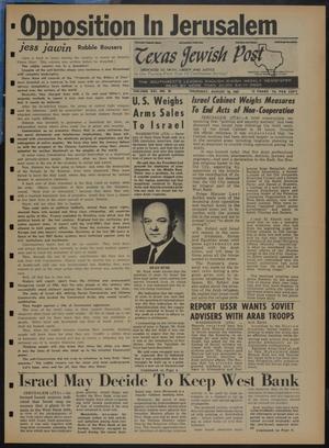Texas Jewish Post (Fort Worth, Tex.), Vol. 21, No. 32, Ed. 1 Thursday, August 10, 1967