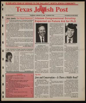 Primary view of object titled 'Texas Jewish Post (Fort Worth, Tex.), Vol. 49, No. 3, Ed. 1 Thursday, January 19, 1995'.