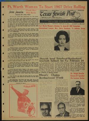 Texas Jewish Post (Fort Worth, Tex.), Vol. 21, No. 8, Ed. 1 Thursday, February 23, 1967