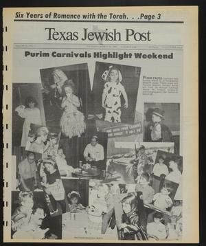 Texas Jewish Post (Fort Worth, Tex.), Vol. 43, No. 11, Ed. 1 Thursday, March 16, 1989