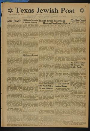 Texas Jewish Post (Fort Worth, Tex.), Vol. 8, No. 44, Ed. 1 Thursday, November 4, 1954