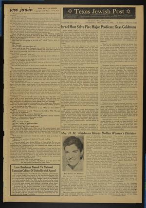 Texas Jewish Post (Fort Worth, Tex.), Vol. 12, No. 4, Ed. 1 Thursday, January 23, 1958