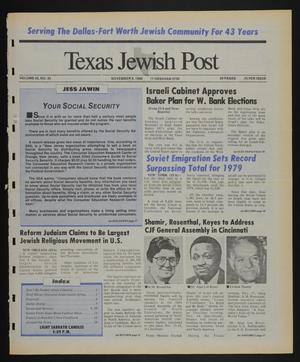 Texas Jewish Post (Fort Worth, Tex.), Vol. 43, No. 45, Ed. 1 Thursday, November 9, 1989