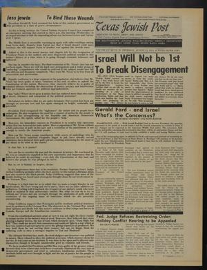 Texas Jewish Post (Fort Worth, Tex.), Vol. 28, No. 33, Ed. 1 Thursday, August 15, 1974