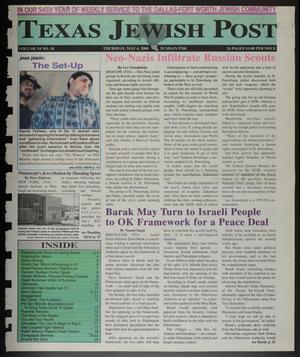 Primary view of object titled 'Texas Jewish Post (Fort Worth, Tex.), Vol. 54, No. 18, Ed. 1 Thursday, May 4, 2000'.