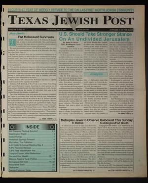 Texas Jewish Post (Fort Worth, Tex.), Vol. 51, No. 18, Ed. 1 Thursday, May 1, 1997