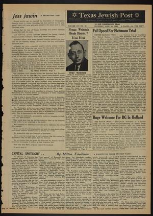 Texas Jewish Post (Fort Worth, Tex.), Vol. 14, No. 26, Ed. 1 Thursday, June 30, 1960