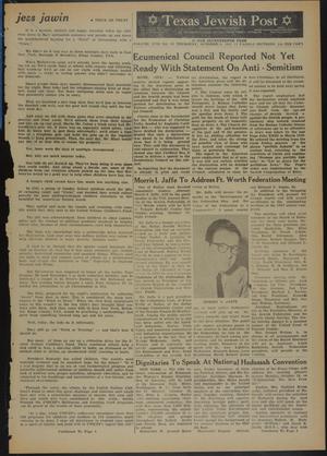 Texas Jewish Post (Fort Worth, Tex.), Vol. 17, No. 43, Ed. 1 Thursday, October 24, 1963
