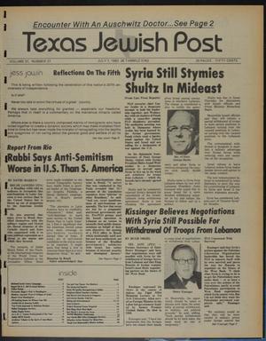 Texas Jewish Post (Fort Worth, Tex.), Vol. 37, No. 27, Ed. 1 Thursday, July 7, 1983