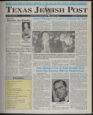 Texas Jewish Post (Fort Worth, Tex.), Vol. 54, No. 10, Ed. 1 Thursday, March 9, 2000