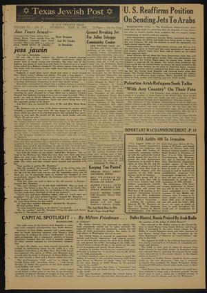Primary view of object titled 'Texas Jewish Post (Fort Worth, Tex.), Vol. 12, No. 25, Ed. 1 Thursday, June 19, 1958'.