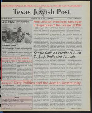 Texas Jewish Post (Fort Worth, Tex.), Vol. 46, No. 25, Ed. 1 Thursday, June 18, 1992