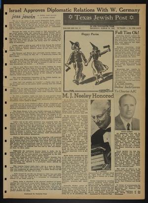 Texas Jewish Post (Fort Worth, Tex.), Vol. 19, No. 11, Ed. 1 Thursday, March 18, 1965