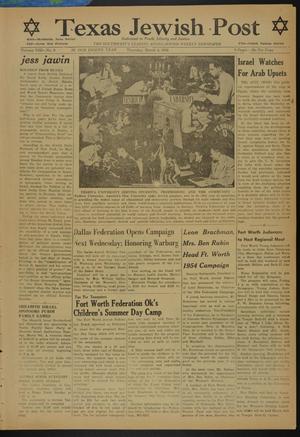 Texas Jewish Post (Fort Worth, Tex.), Vol. 8, No. 9, Ed. 1 Thursday, March 4, 1954
