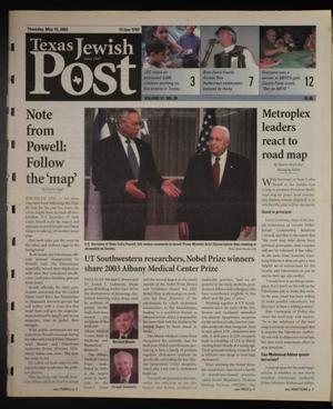 Texas Jewish Post (Fort Worth, Tex.), Vol. 57, No. 20, Ed. 1 Thursday, May 15, 2003