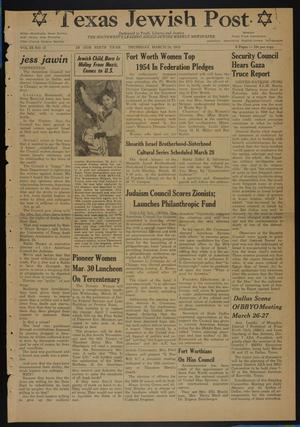 Texas Jewish Post (Fort Worth, Tex.), Vol. 9, No. 12, Ed. 1 Thursday, March 24, 1955