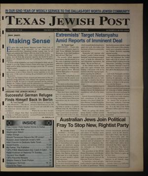 Primary view of object titled 'Texas Jewish Post (Fort Worth, Tex.), Vol. 52, No. 24, Ed. 1 Thursday, June 11, 1998'.