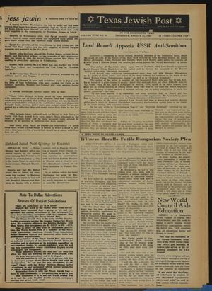 Texas Jewish Post (Fort Worth, Tex.), Vol. 18, No. 32, Ed. 1 Thursday, August 13, 1964