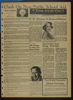 Texas Jewish Post (Fort Worth, Tex.), Vol. 19, No. 6, Ed. 1 Thursday, February 11, 1965