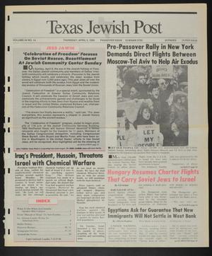 Texas Jewish Post (Fort Worth, Tex.), Vol. 44, No. 14, Ed. 1 Thursday, April 5, 1990