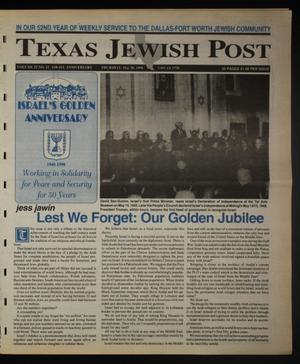 Texas Jewish Post (Fort Worth, Tex.), Vol. 52, No. 22, Ed. 1 Thursday, May 28, 1998