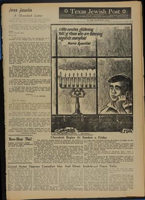 Texas Jewish Post (Fort Worth, Tex.), Vol. 16, No. 51, Ed. 1 Thursday, December 20, 1962