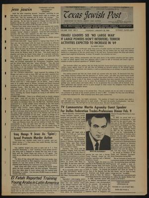 Texas Jewish Post (Fort Worth, Tex.), Vol. 23, No. 5, Ed. 1 Thursday, January 30, 1969