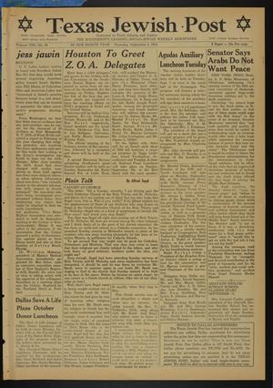 Texas Jewish Post (Fort Worth, Tex.), Vol. 8, No. 35, Ed. 1 Thursday, September 2, 1954