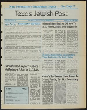 Texas Jewish Post (Fort Worth, Tex.), Vol. 41, No. 30, Ed. 1 Thursday, July 23, 1987