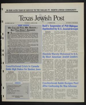 Texas Jewish Post (Fort Worth, Tex.), Vol. 44, No. 26, Ed. 1 Thursday, June 28, 1990