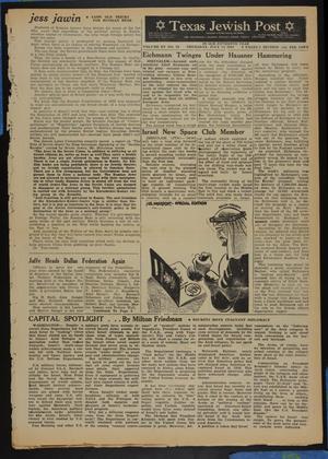 Texas Jewish Post (Fort Worth, Tex.), Vol. 15, No. 28, Ed. 1 Thursday, July 13, 1961