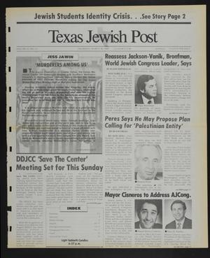 Texas Jewish Post (Fort Worth, Tex.), Vol. 43, No. 13, Ed. 1 Thursday, March 30, 1989