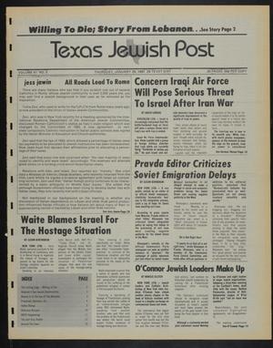 Texas Jewish Post (Fort Worth, Tex.), Vol. 41, No. 5, Ed. 1 Thursday, January 29, 1987