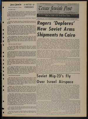 Texas Jewish Post (Fort Worth, Tex.), Vol. 25, No. 42, Ed. 1 Thursday, October 21, 1971