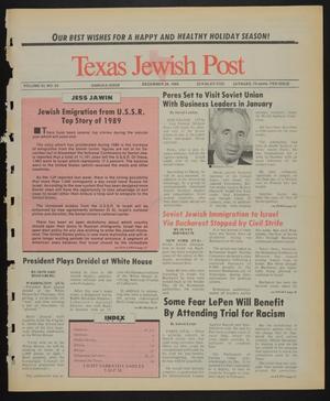 Texas Jewish Post (Fort Worth, Tex.), Vol. 43, No. 52, Ed. 1 Thursday, December 28, 1989