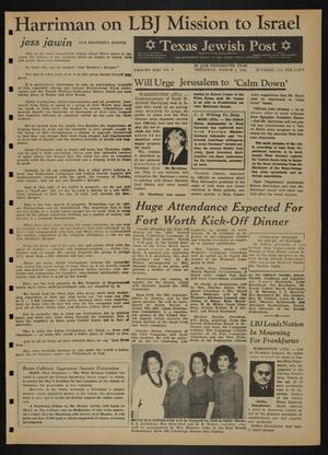 Primary view of object titled 'Texas Jewish Post (Fort Worth, Tex.), Vol. 19, No. 9, Ed. 1 Thursday, March 4, 1965'.