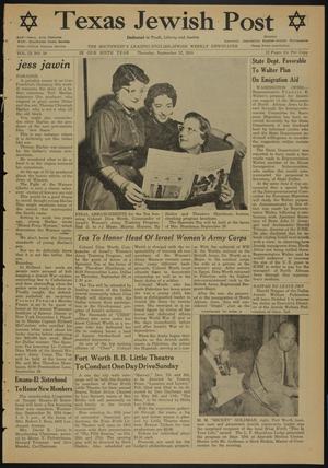 Texas Jewish Post (Fort Worth, Tex.), Vol. 9, No. 38, Ed. 1 Thursday, September 22, 1955