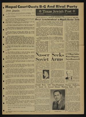 Primary view of object titled 'Texas Jewish Post (Fort Worth, Tex.), Vol. 19, No. 36, Ed. 1 Thursday, September 9, 1965'.