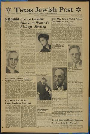 Texas Jewish Post (Fort Worth, Tex.), Vol. 5, No. 7, Ed. 1 Thursday, March 29, 1951