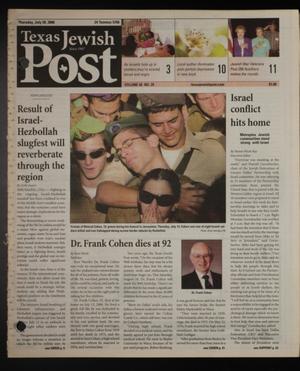 Texas Jewish Post (Fort Worth, Tex.), Vol. 60, No. 29, Ed. 1 Thursday, July 20, 2006