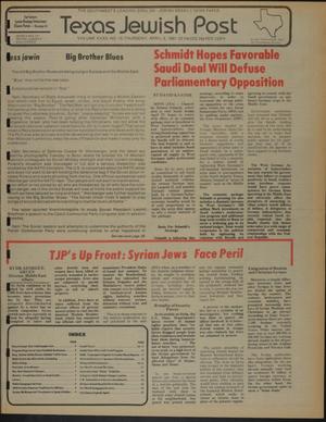Texas Jewish Post (Fort Worth, Tex.), Vol. 35, No. 15, Ed. 1 Thursday, April 9, 1981