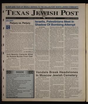 Texas Jewish Post (Fort Worth, Tex.), Vol. 52, No. 30, Ed. 1 Thursday, July 23, 1998